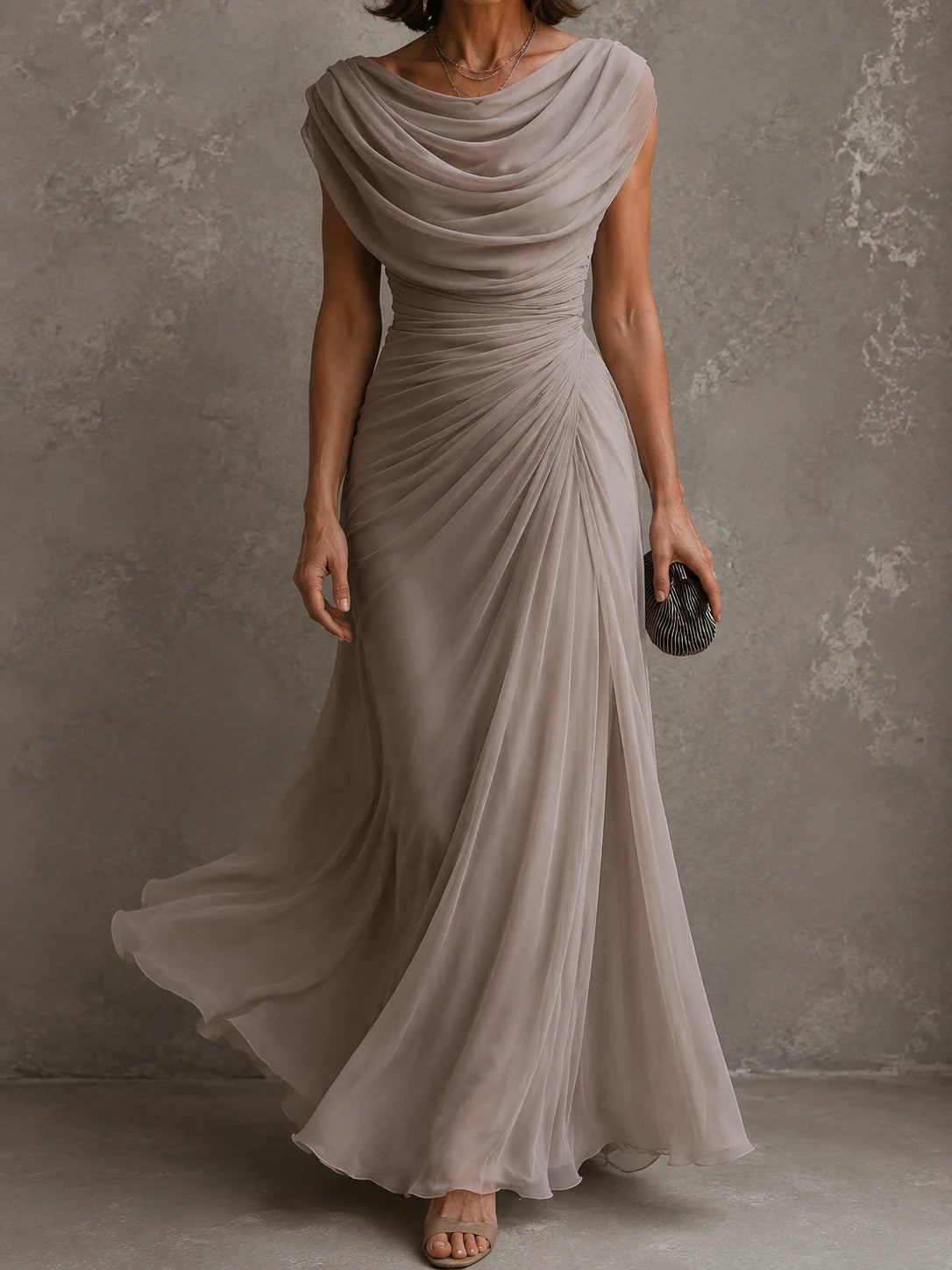 Jilliann | Draped Maxi Dress